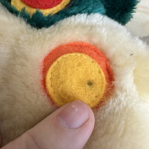 Vintage 1990 TVO 18" Polka Dot Door Polkaroo Hand Puppet Plush Hard to Find - Picture 6 of 6